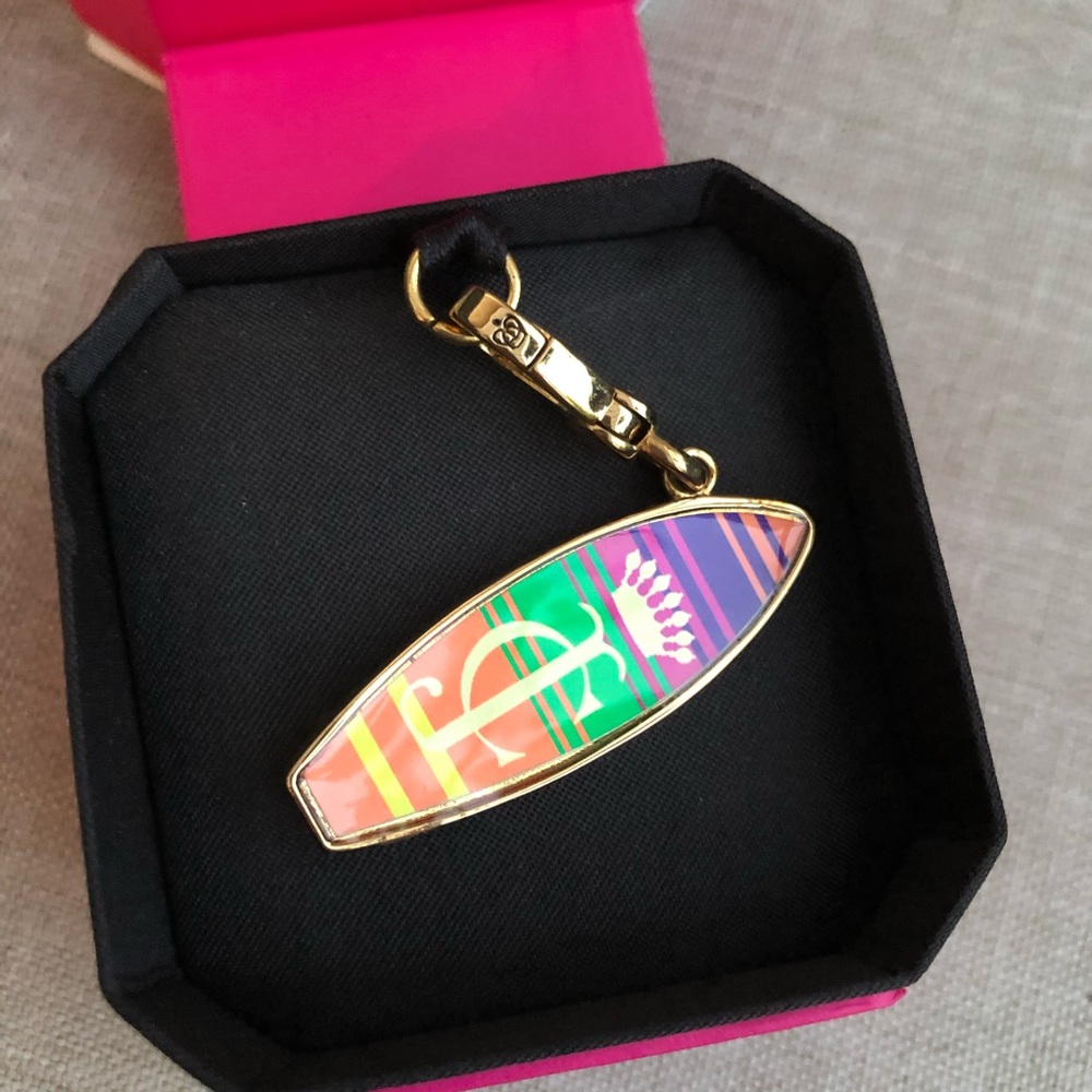 NWT Juicy Couture Surfboard Charm Gold JC